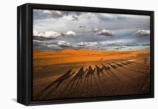 Through the Dunes of Merzouga (Morocco).-Joxe Inazio-Framed Premier Image Canvas