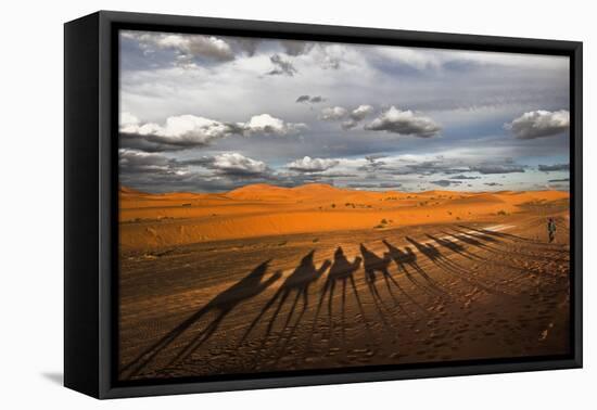 Through the Dunes of Merzouga (Morocco).-Joxe Inazio-Framed Premier Image Canvas