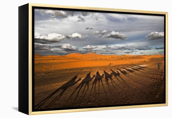 Through the Dunes of Merzouga (Morocco).-Joxe Inazio-Framed Premier Image Canvas