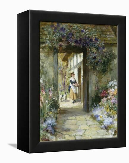 Through the Garden Door-George Sheridan Knowles-Framed Premier Image Canvas