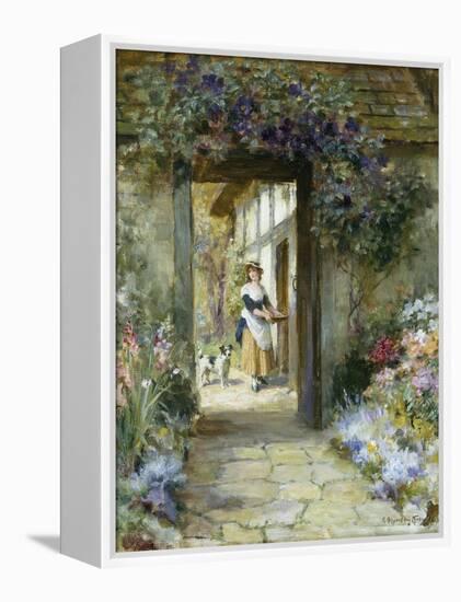 Through the Garden Door-George Sheridan Knowles-Framed Premier Image Canvas
