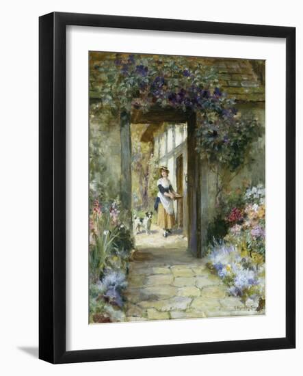 Through the Garden Door-George Sheridan Knowles-Framed Giclee Print