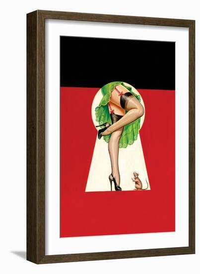 Through the Keyhole-Peter Driben-Framed Art Print