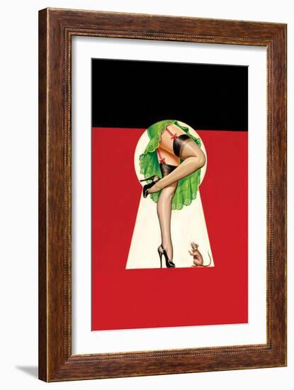 Through the Keyhole-Peter Driben-Framed Art Print