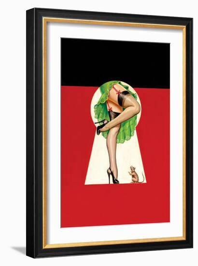 Through the Keyhole-Peter Driben-Framed Art Print