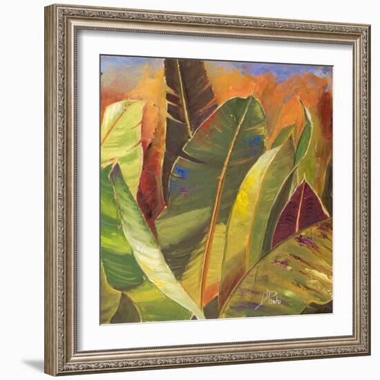Through the Leaves Square II-Patricia Pinto-Framed Art Print