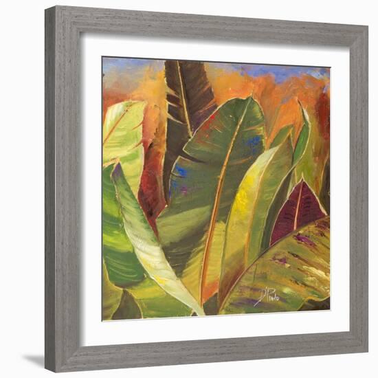 Through the Leaves Square II-Patricia Pinto-Framed Art Print