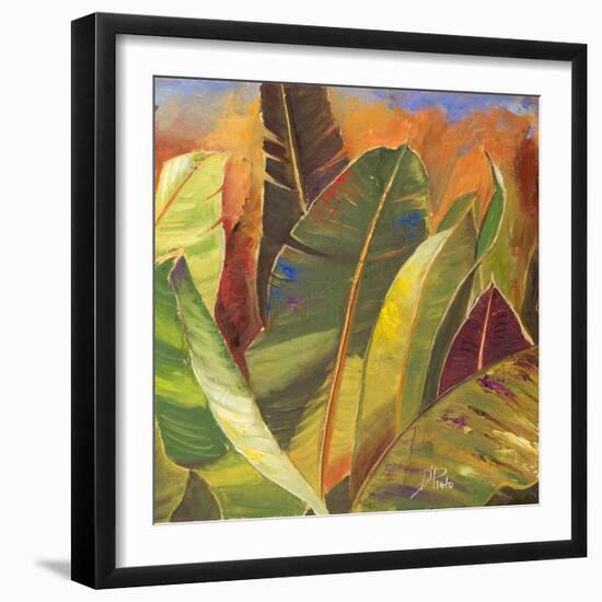 Through the Leaves Square II-Patricia Pinto-Framed Art Print