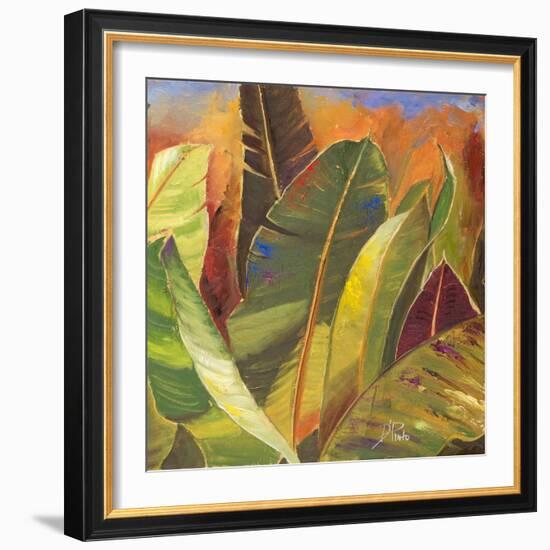 Through the Leaves Square II-Patricia Pinto-Framed Art Print