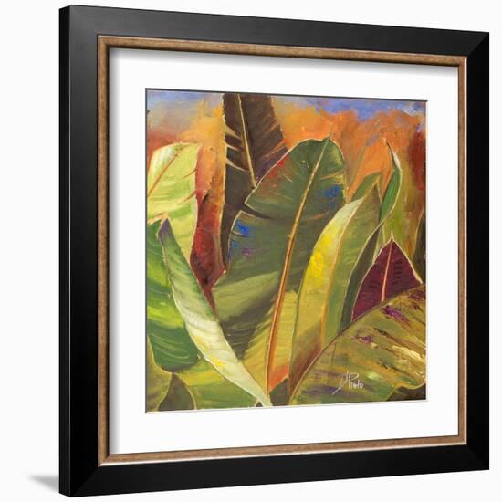 Through the Leaves Square II-Patricia Pinto-Framed Art Print