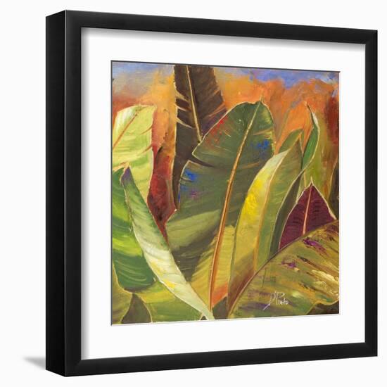 Through the Leaves Square II-Patricia Pinto-Framed Art Print