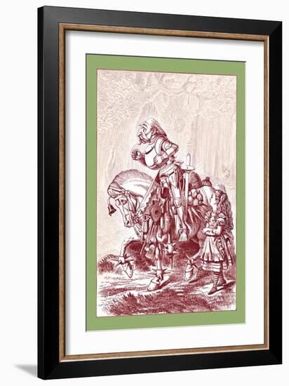 Through the Looking Glass: Scene from Through the Looking Glass-John Tenniel-Framed Art Print