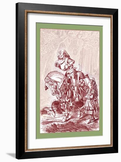 Through the Looking Glass: Scene from Through the Looking Glass-John Tenniel-Framed Art Print