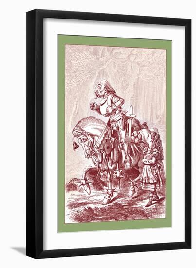 Through the Looking Glass: Scene from Through the Looking Glass-John Tenniel-Framed Art Print