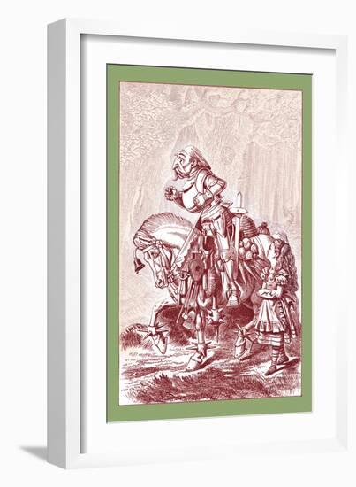 Through the Looking Glass: Scene from Through the Looking Glass-John Tenniel-Framed Art Print