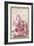 Through the Looking Glass: Scene from Through the Looking Glass-John Tenniel-Framed Art Print