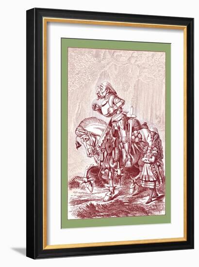 Through the Looking Glass: Scene from Through the Looking Glass-John Tenniel-Framed Art Print