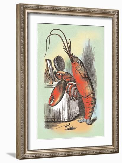 Through the Looking Glass: The Lobster Quadrille-John Tenniel-Framed Premium Giclee Print