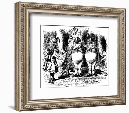 Through The Looking Glass-John Tenniel-Framed Premium Giclee Print