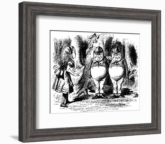 Through The Looking Glass-John Tenniel-Framed Premium Giclee Print