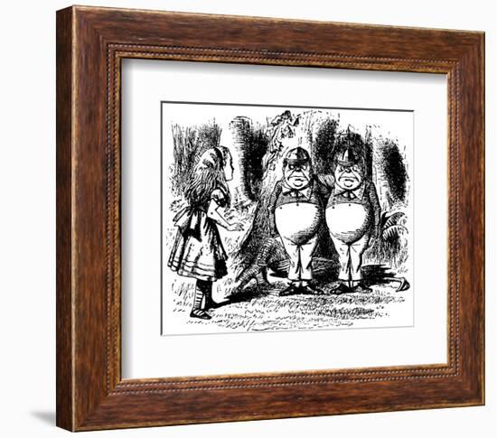 Through The Looking Glass-John Tenniel-Framed Premium Giclee Print