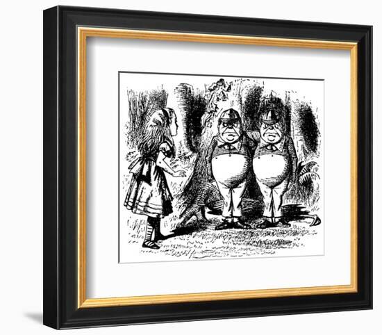 Through The Looking Glass-John Tenniel-Framed Premium Giclee Print