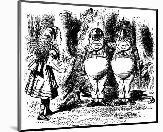 Through The Looking Glass-John Tenniel-Mounted Premium Giclee Print