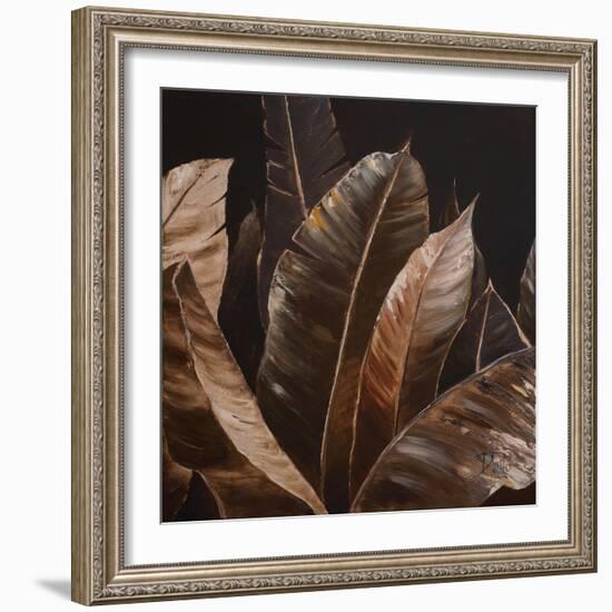 Through the Sepia Leaves I-Patricia Pinto-Framed Art Print