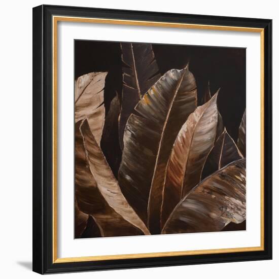 Through the Sepia Leaves I-Patricia Pinto-Framed Art Print