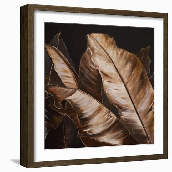 Through the Sepia Leaves II-Patricia Pinto-Framed Art Print
