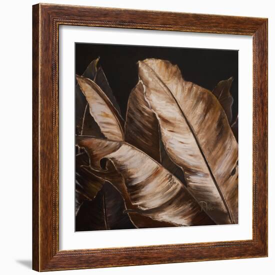 Through the Sepia Leaves II-Patricia Pinto-Framed Art Print