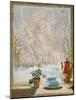 Through the Window in Winter, 1945-Konstantin Ivanovich Gorbatov-Mounted Giclee Print