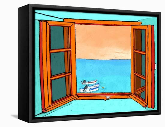 Through the Window-Ynon Mabat-Framed Stretched Canvas