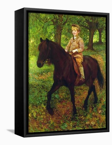 Through the Woods (Oil on Canvas)-Ralph Peacock-Framed Premier Image Canvas