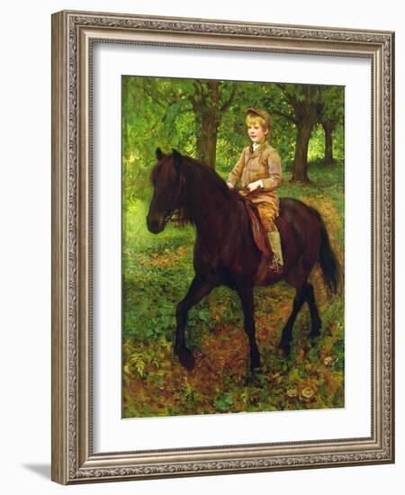 Through the Woods (Oil on Canvas)-Ralph Peacock-Framed Giclee Print