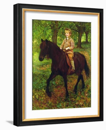 Through the Woods (Oil on Canvas)-Ralph Peacock-Framed Giclee Print