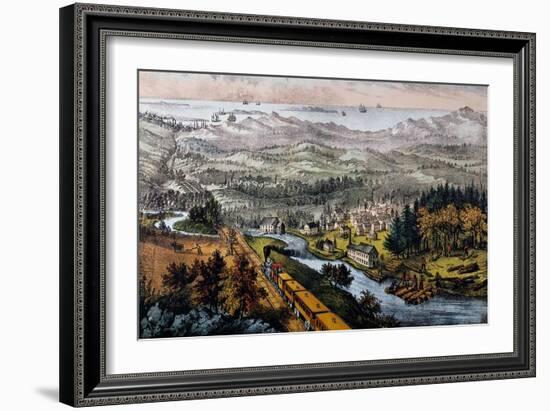 Through to the Pacific-Currier & Ives-Framed Giclee Print