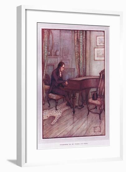 Thrumming on My Friend A's Piano-Sybil Tawse-Framed Giclee Print