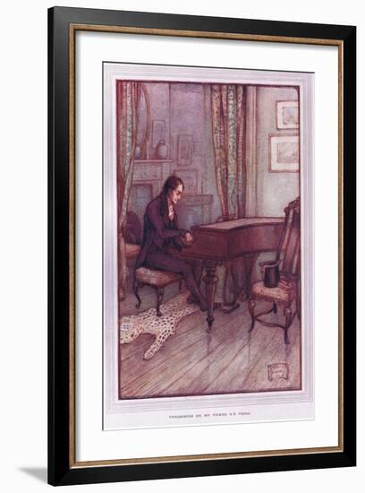 Thrumming on My Friend A's Piano-Sybil Tawse-Framed Giclee Print