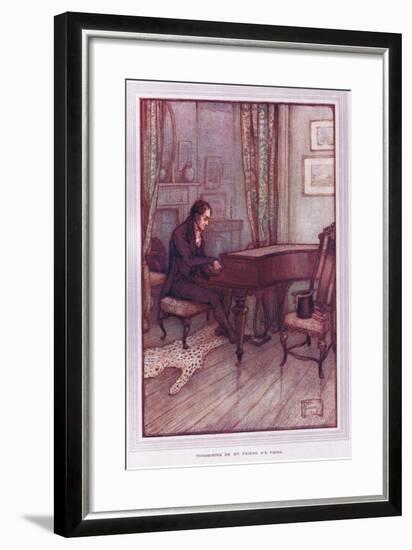 Thrumming on My Friend A's Piano-Sybil Tawse-Framed Giclee Print