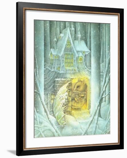 Thumbelina and Mouse in Snow-Wayne Anderson-Framed Giclee Print