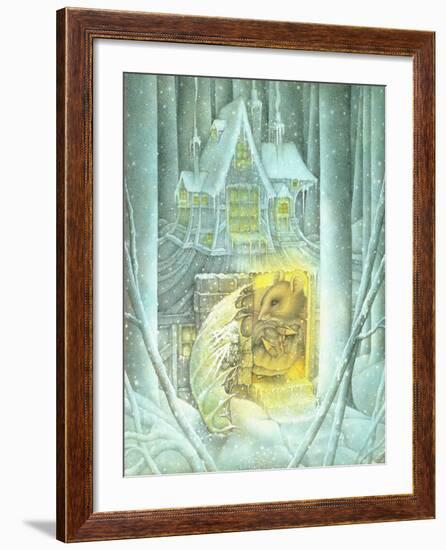 Thumbelina and Mouse in Snow-Wayne Anderson-Framed Giclee Print