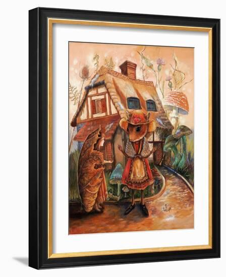 Thumbelina and Mrs Mouse-Judy Mastrangelo-Framed Giclee Print