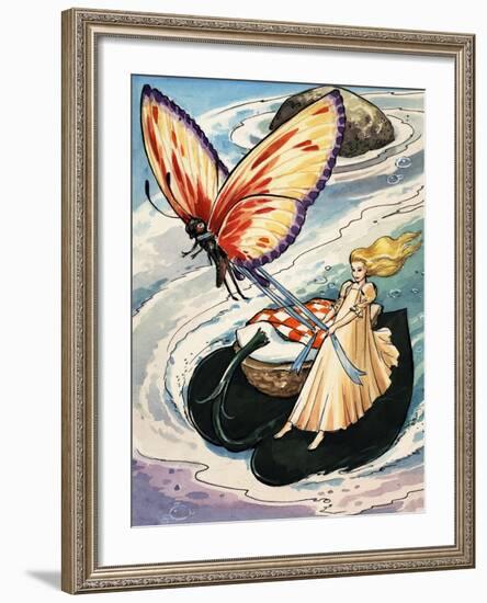 Thumbelina, from the Fun in Toyland Annual, 1959-Nadir Quinto-Framed Giclee Print