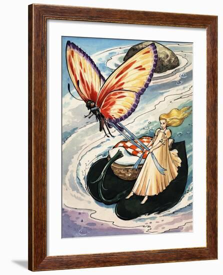Thumbelina, from the Fun in Toyland Annual, 1959-Nadir Quinto-Framed Giclee Print