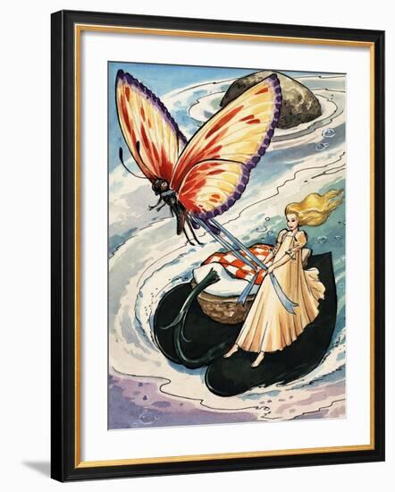 Thumbelina, from the Fun in Toyland Annual, 1959-Nadir Quinto-Framed Giclee Print