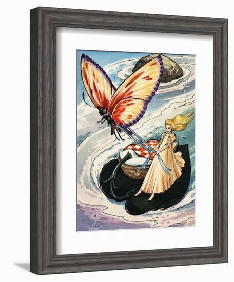 Thumbelina, from the Fun in Toyland Annual, 1959-Nadir Quinto-Framed Giclee Print