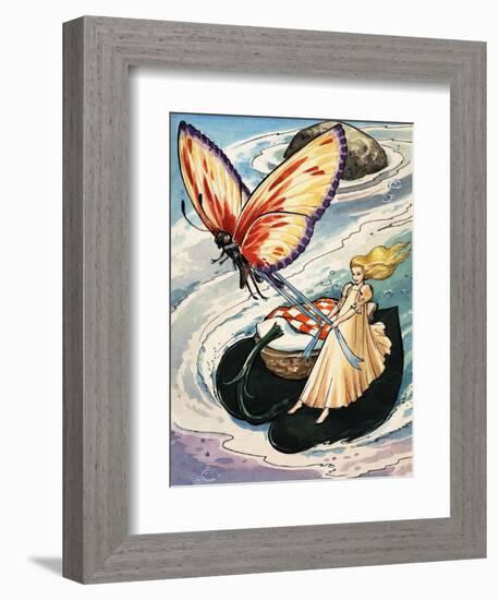 Thumbelina, from the Fun in Toyland Annual, 1959-Nadir Quinto-Framed Giclee Print