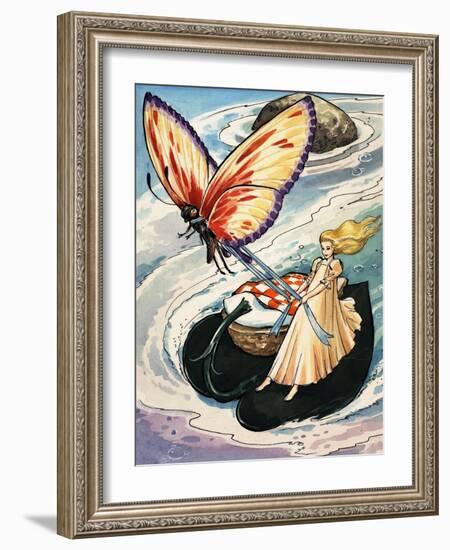 Thumbelina, from the Fun in Toyland Annual, 1959-Nadir Quinto-Framed Giclee Print