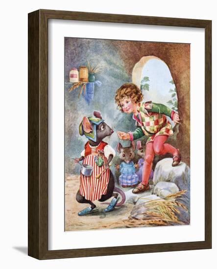 Thumbling from Thumbling's Travels-null-Framed Giclee Print